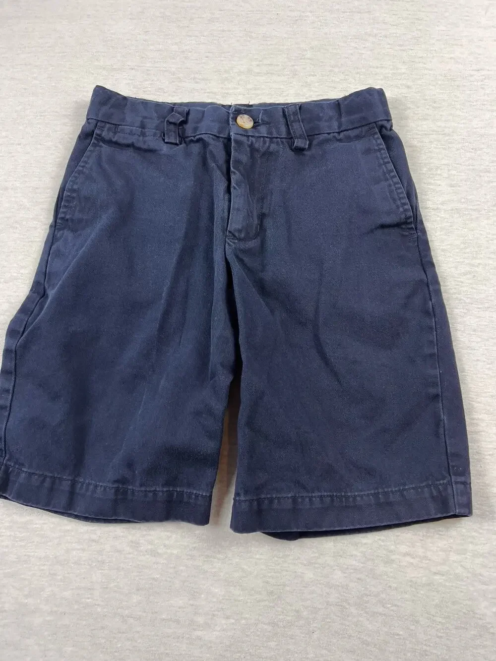 Polo Ralph Lauren Boys Size 7 Navy Blue Chino Shorts Classic Fit Cotton
